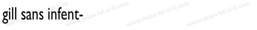gill sans infent字体转换